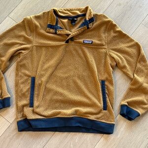 Patagonia Men's Brown Fleece Crewneck Sweater